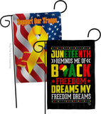 Black Freedom - Historic Americana Vertical Impressions Decorative Flags HG190152 Made In USA