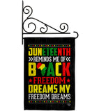 Black Freedom - Historic Americana Vertical Impressions Decorative Flags HG190152 Made In USA