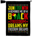 Black Freedom - Historic Americana Vertical Impressions Decorative Flags HG190152 Made In USA