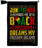 Black Freedom - Historic Americana Vertical Impressions Decorative Flags HG190152 Made In USA