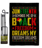 Black Freedom - Historic Americana Vertical Impressions Decorative Flags HG190152 Made In USA