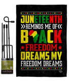 Black Freedom - Historic Americana Vertical Impressions Decorative Flags HG190152 Made In USA