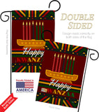 Happy Kwanzaa - Kwanzaa Winter Vertical Impressions Decorative Flags HG114233 Made In USA