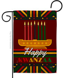 Happy Kwanzaa - Kwanzaa Winter Vertical Impressions Decorative Flags HG114233 Made In USA