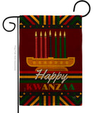 Happy Kwanzaa - Kwanzaa Winter Vertical Impressions Decorative Flags HG114233 Made In USA