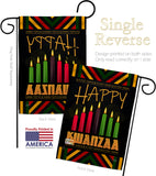 Kwanzaa Greeting - Kwanzaa Winter Vertical Impressions Decorative Flags HG114234 Made In USA