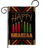 Kwanzaa Greeting - Kwanzaa Winter Vertical Impressions Decorative Flags HG114234 Made In USA