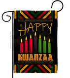 Kwanzaa Greeting - Kwanzaa Winter Vertical Impressions Decorative Flags HG114234 Made In USA