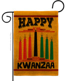 Wishing you Happy Kwanzaa - Kwanzaa Winter Vertical Impressions Decorative Flags HG114235 Made In USA