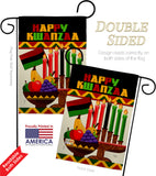 Happy Kwanzaa African - Kwanzaa Winter Vertical Impressions Decorative Flags HG114236 Made In USA