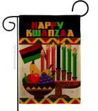 Happy Kwanzaa African - Kwanzaa Winter Vertical Impressions Decorative Flags HG114236 Made In USA