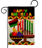 Happy Kwanzaa African - Kwanzaa Winter Vertical Impressions Decorative Flags HG114236 Made In USA