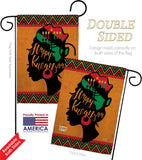 Kwanzaa Wishes - Kwanzaa Winter Vertical Impressions Decorative Flags HG130427 Made In USA