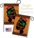 Kwanzaa Wishes - Kwanzaa Winter Vertical Impressions Decorative Flags HG130427 Made In USA