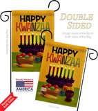 Harvest Kwanzaa - Kwanzaa Winter Vertical Impressions Decorative Flags HG190020 Made In USA