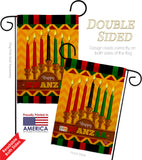 Happy Kwanzaa Holiday  - Kwanzaa Winter Vertical Impressions Decorative Flags HG192333 Made In USA