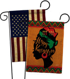 Kwanzaa Wishes - Kwanzaa Winter Vertical Impressions Decorative Flags HG130427 Made In USA