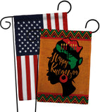 Kwanzaa Wishes - Kwanzaa Winter Vertical Impressions Decorative Flags HG130427 Made In USA