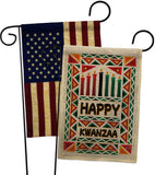 Joyful Kwanzaa - Kwanzaa Winter Vertical Impressions Decorative Flags HG130428 Made In USA