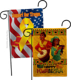 Joyful Kwanzaa - Kwanzaa Winter Vertical Impressions Decorative Flags HG190022 Made In USA