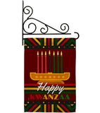 Happy Kwanzaa - Kwanzaa Winter Vertical Impressions Decorative Flags HG114233 Made In USA