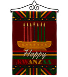 Happy Kwanzaa - Kwanzaa Winter Vertical Impressions Decorative Flags HG114233 Made In USA