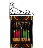 Kwanzaa Greeting - Kwanzaa Winter Vertical Impressions Decorative Flags HG114234 Made In USA