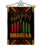 Kwanzaa Greeting - Kwanzaa Winter Vertical Impressions Decorative Flags HG114234 Made In USA