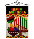 Happy Kwanzaa African - Kwanzaa Winter Vertical Impressions Decorative Flags HG114236 Made In USA