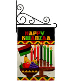 Happy Kwanzaa African - Kwanzaa Winter Vertical Impressions Decorative Flags HG114236 Made In USA
