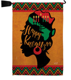 Kwanzaa Wishes - Kwanzaa Winter Vertical Impressions Decorative Flags HG130427 Made In USA