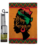 Kwanzaa Wishes - Kwanzaa Winter Vertical Impressions Decorative Flags HG130427 Made In USA