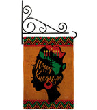 Kwanzaa Wishes - Kwanzaa Winter Vertical Impressions Decorative Flags HG130427 Made In USA