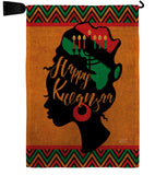 Kwanzaa Wishes - Kwanzaa Winter Vertical Impressions Decorative Flags HG130427 Made In USA