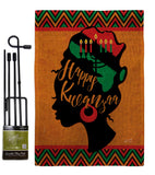 Kwanzaa Wishes - Kwanzaa Winter Vertical Impressions Decorative Flags HG130427 Made In USA