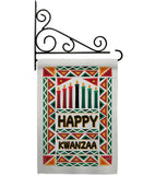Joyful Kwanzaa - Kwanzaa Winter Vertical Impressions Decorative Flags HG130428 Made In USA