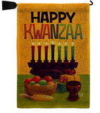 Harvest Kwanzaa - Kwanzaa Winter Vertical Impressions Decorative Flags HG190020 Made In USA