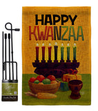 Harvest Kwanzaa - Kwanzaa Winter Vertical Impressions Decorative Flags HG190020 Made In USA