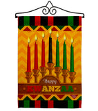 Happy Kwanzaa Holiday  - Kwanzaa Winter Vertical Impressions Decorative Flags HG192333 Made In USA