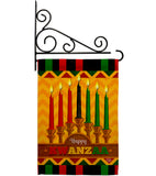 Happy Kwanzaa Holiday  - Kwanzaa Winter Vertical Impressions Decorative Flags HG192333 Made In USA