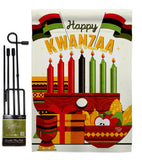 Gather Kwanzaa - Kwanzaa Winter Vertical Impressions Decorative Flags HG192719 Made In USA