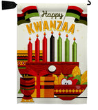 Gather Kwanzaa - Kwanzaa Winter Vertical Impressions Decorative Flags HG192719 Made In USA