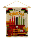 Gather Kwanzaa - Kwanzaa Winter Vertical Impressions Decorative Flags HG192719 Made In USA