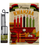 Gather Kwanzaa - Kwanzaa Winter Vertical Impressions Decorative Flags HG192719 Made In USA