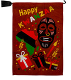 Light Kinara Candles - Kwanzaa Winter Vertical Impressions Decorative Flags HG192721 Made In USA