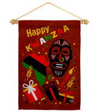 Light Kinara Candles - Kwanzaa Winter Vertical Impressions Decorative Flags HG192721 Made In USA