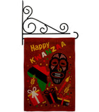 Light Kinara Candles - Kwanzaa Winter Vertical Impressions Decorative Flags HG192721 Made In USA