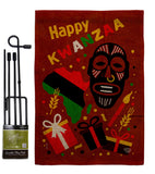 Light Kinara Candles - Kwanzaa Winter Vertical Impressions Decorative Flags HG192721 Made In USA