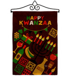 Kwanzaa Mazao - Kwanzaa Winter Vertical Impressions Decorative Flags HG192723 Made In USA