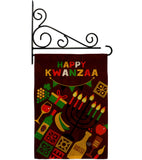 Kwanzaa Mazao - Kwanzaa Winter Vertical Impressions Decorative Flags HG192723 Made In USA